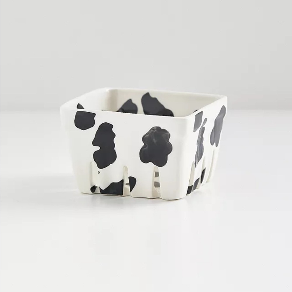 Frankie Cow Berry Print Ceramic Basket